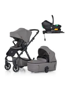   Petite&Mars Kombinált babakocsi ICON 2in1 Dove Grey LITE RWS + Core Pro i-Size Black Grey + Bázis