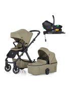 Petite&Mars Kombinált babakocsi ICON 2in1 Mossy Green LITE RWS + Core Pro i-Size Black Grey + Bázis