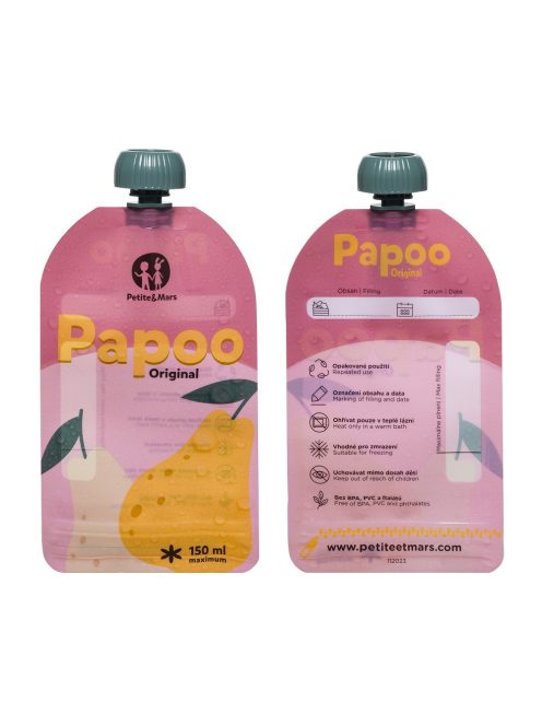 PETITE&MARS Papoo Original tasak bébiételekhez, 1+1