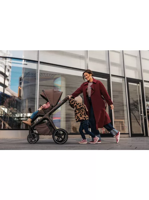 EASYWALKER Kombinált babakocsi Zoey Chestnut Brown + CYBEX Aton B2 i-Size + bázis