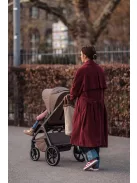 EASYWALKER Kombinált babakocsi Zoey Chestnut Brown + CYBEX Aton B2 i-Size + bázis