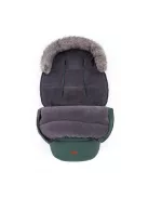 PETITE&MARS Téli szett Comfy 4in1 bundazsák + kézmelegítő kesztyű babakocsira Furry - Veritable Khaki