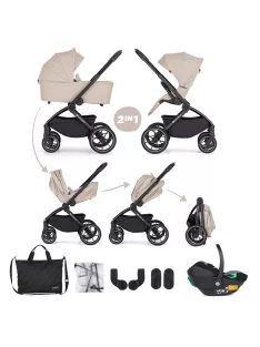   PETITE&MARS Kombinált babakocsi SCOUT 3 az 1-ben + Core Pro i-Size - Soft Mousse 