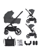 PETITE&MARS Kombinált babakocsi SCOUT 3 az 1-ben Core Pro i-Size - Anthracite Moon