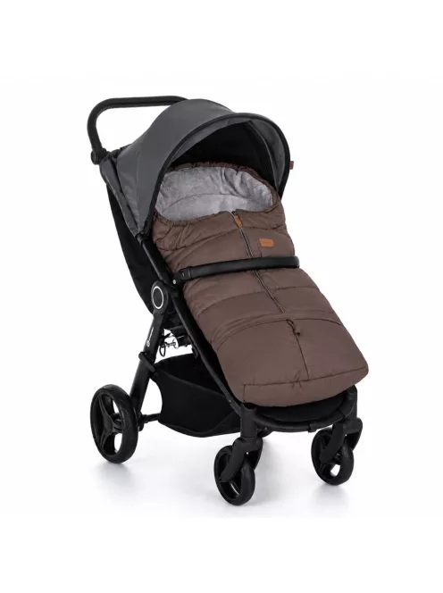 PETITE&MARS Téli szett Jibot 3in1 bundazsák + kézmelegítő kesztyű babakocsira Jasie - Dark Walnut