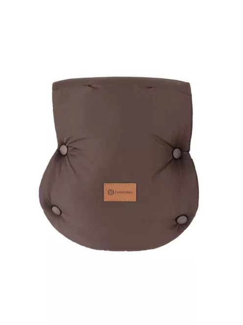 PETITE&MARS Téli szett Jibot 3in1 bundazsák + kézmelegítő kesztyű babakocsira Jasie - Dark Walnut