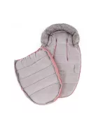PETITE&MARS Comfy 4v1 téli bundazsák szett + babakocsi kézmelegítő Furry - Old Rose