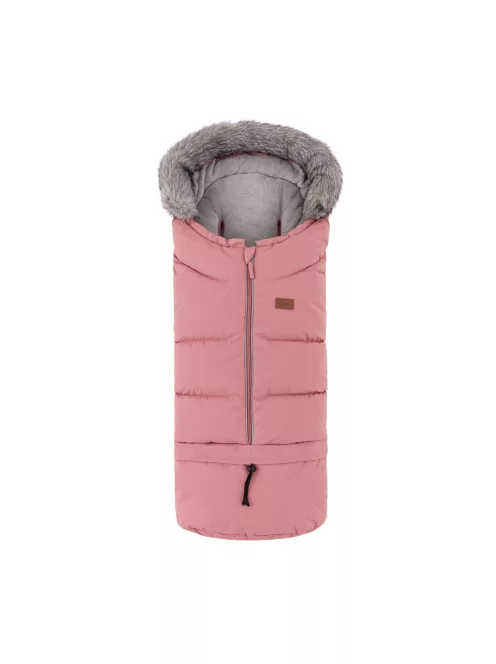 PETITE&MARS Arctic 4v1 téli bundazsák szett + babakocsi kézmelegítő Furry - Old Rose