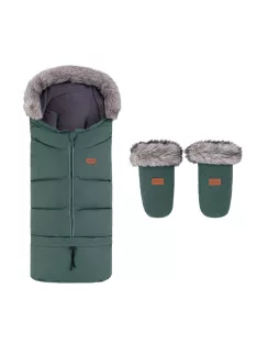   PETITE&MARS Arctic 4v1 téli bundazsák szett + babakocsi kézmelegítő Fjora - Khaki