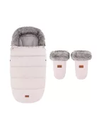 PETITE&MARS Comfy 4v1 téli bundazsák szett + babakocsi kézmelegítő Fjora - Rose Petal