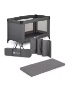 PETITE&MARS Utazóágy Koot Lite matraccal Foldie, Dark Grey