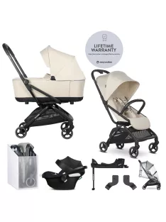   EASYWALKER Babakocsi szett 4 az 1-ben Rockey S + CYBEX Aton B2 i-Size + bázis - Bright Taupe
