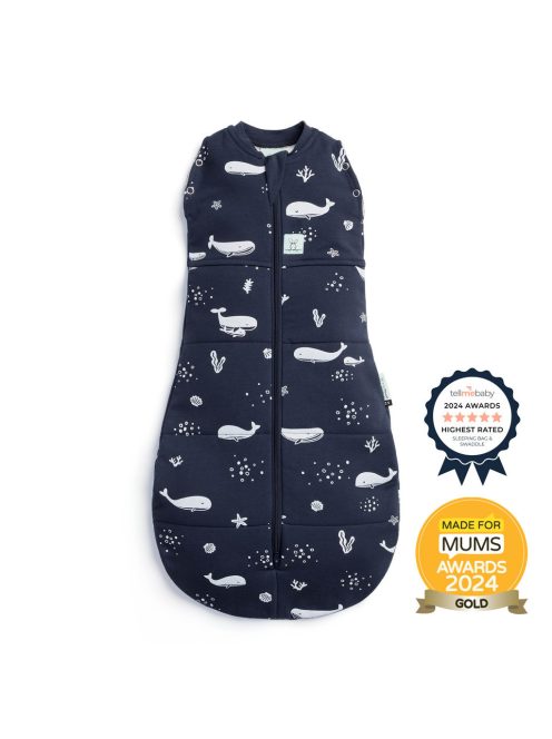 ERGOPOUCH Pólya és hálózsák 2 az 1-ben 0-3 hónap 3-6 kg 2,5 tog - Cocoon Whale