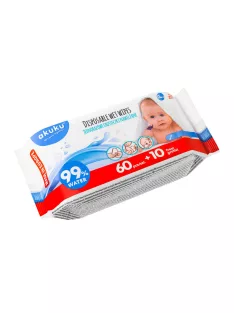 Akuku Nedves törlőkendő (70 db)