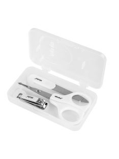 Akuku Manikűrkészlet tokban – Fehér