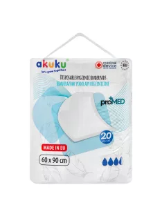 Akuku proMED higiéniai alátét 60×90 cm (20 db)