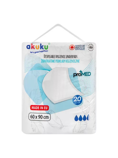 Akuku proMED higiéniai alátét 60×90 cm (20 db)