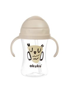  Akuku Itatópohár, felnyitható szívószállal, 300 ml – Bagoly