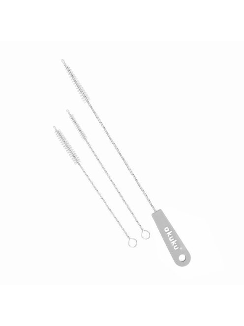 Akuku Szívószál- és csőkefe – Szürke