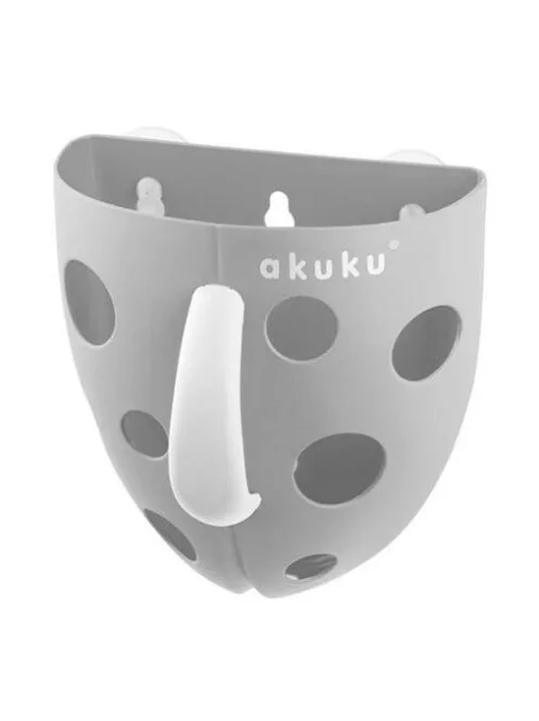 Akuku Játék tároló doboz fürdőbe – Szürke