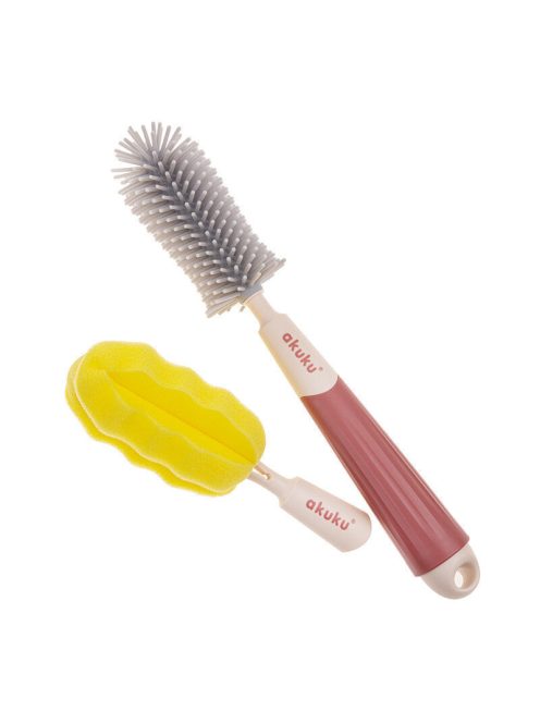 Akuku Üveg- és cumikefe szett