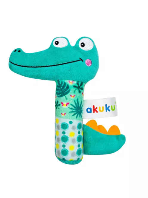 Akuku Puha plüss csörgő – Krokodil