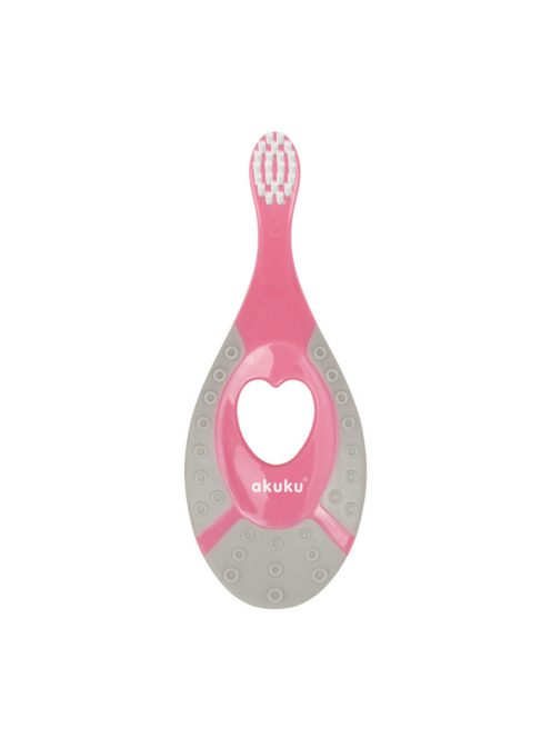 Akuku Első fogkefe 0–2 év – Rózsaszín