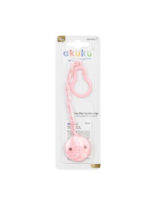 Akuku Cumilánc csipesszel - rózsaszín