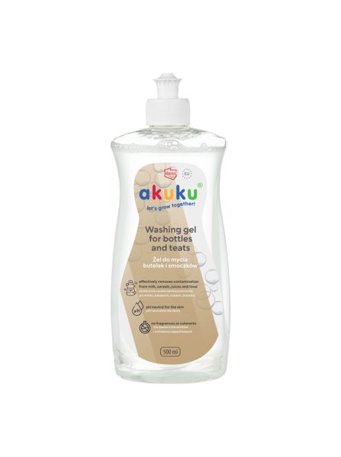 Akuku Cumisüveg- és cumimosó folyadék, 500 ml