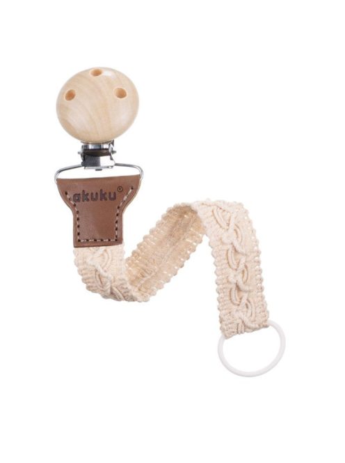 Akuku A0715 - Horgolt cumilánc - világos bézs