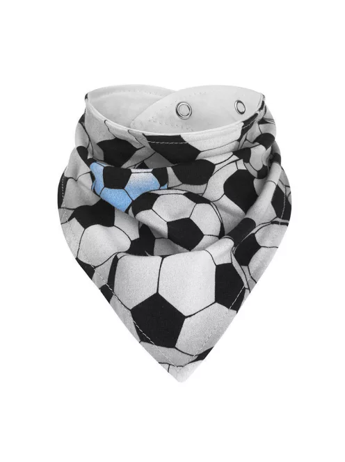 Akuku Baba bandana előke (1 db), patentos – Focis