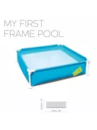 Bestway Első fémvázas medencém 122 x 122 x 30,5 cm