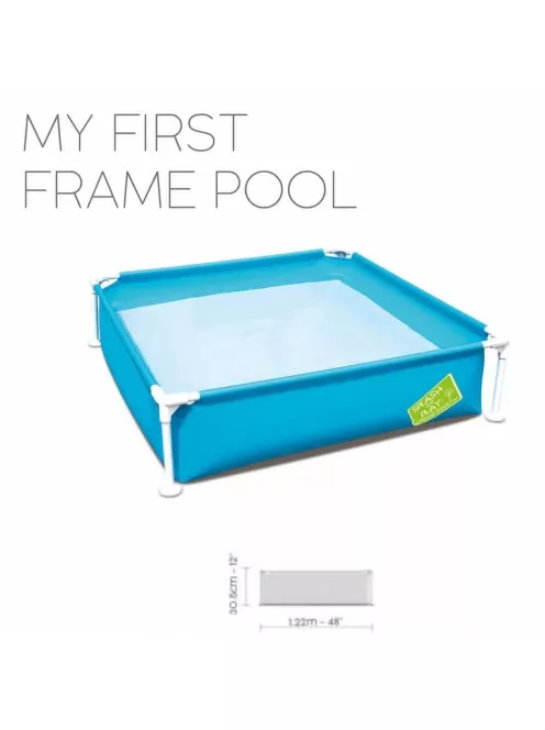 Bestway Első fémvázas medencém 122 x 122 x 30,5 cm