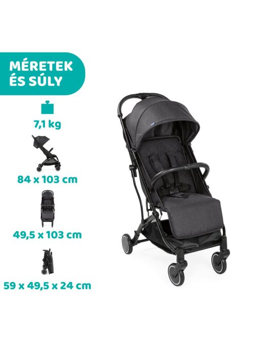 Chicco TROLLEYme babakocsi automata zárral 0-15 kg, 0-3 év, Stone