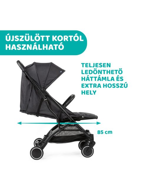 Chicco TROLLEYme babakocsi automata zárral 0-15 kg, 0-3 év, Stone