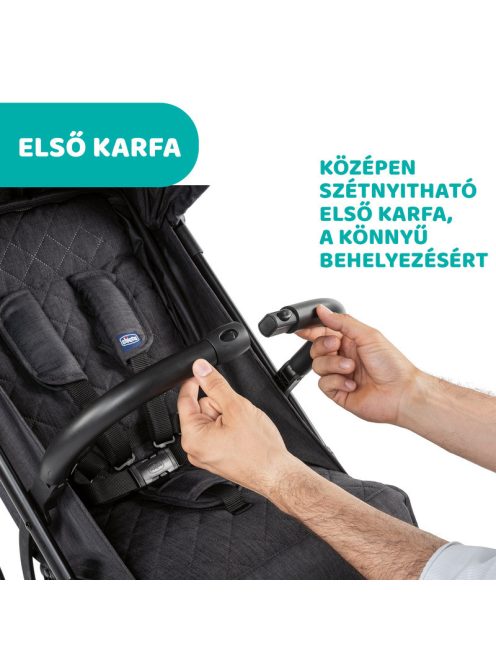 Chicco TROLLEYme babakocsi automata zárral 0-15 kg, 0-3 év, Stone