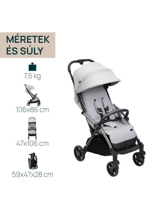 Chicco Goody XPlus babakocsi 22 kg-ig - Pearl Grey