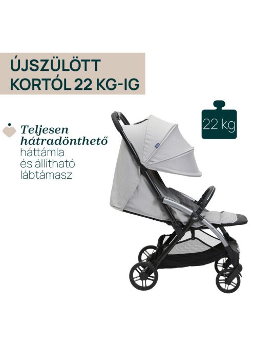 Chicco Goody XPlus babakocsi 22 kg-ig - Pearl Grey