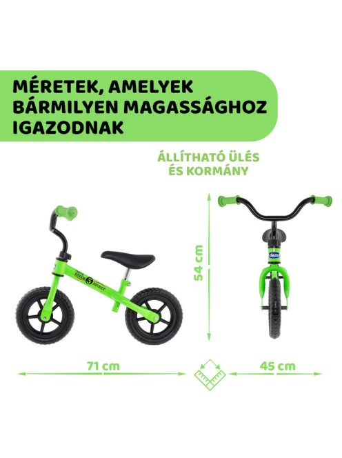 Chicco Futóbicikli Balance Bike Green Rocket 2-5 év