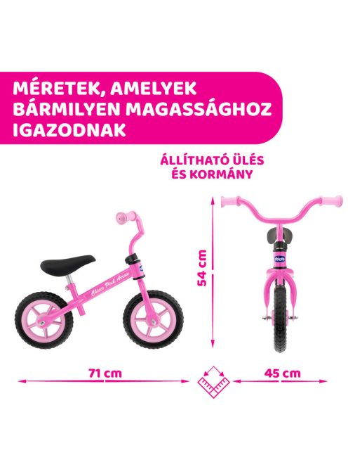 Chicco Futóbicikli Balance Bike Pink Arrow 2-5 év