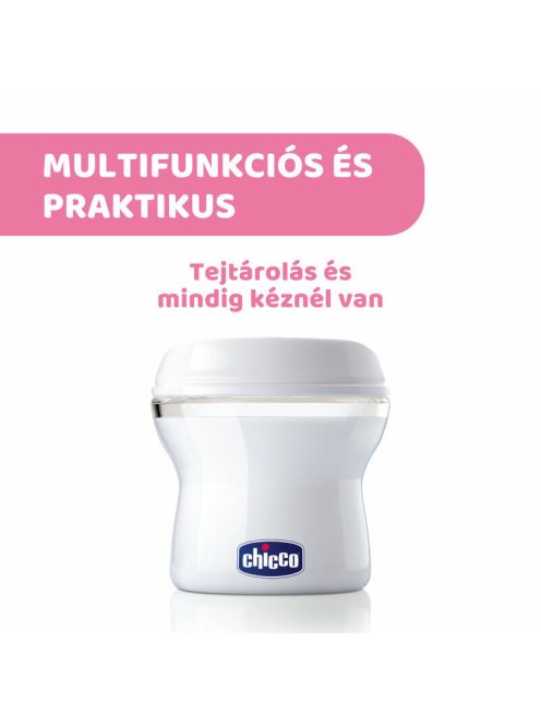 Chicco NaturalFelling Tejtároló, 4x150 ml anyatej tárolás, multifunkciós tárolók