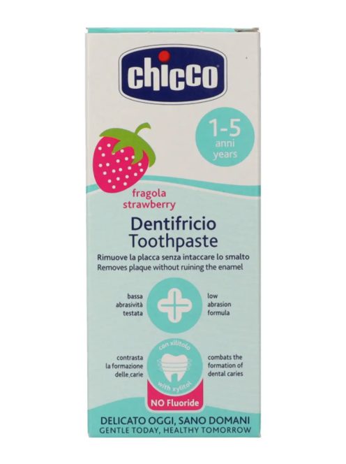 Chicco Eperízű fluormentes fogkrém Xilittel 50ml 1-5 év