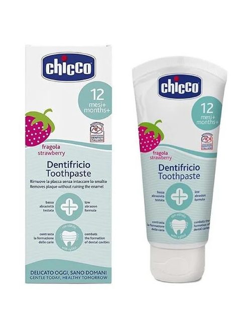 Chicco Eperízű fluormentes fogkrém Xilittel 50ml 1-5 év