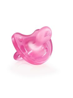   Chicco Physio Soft csupa-szilikon cumi - 6-12 hó, rózsaszín