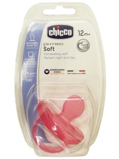   Chicco Physio Soft csupa-szilikon cumi - 16-36 hó rózsaszín