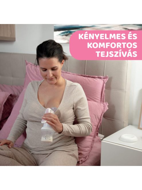 Chicco NaturalFeeling kézi mellszívó, NaturalFeeling cumisüveggel használható