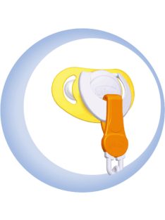   Chicco Cumitartó lánc 1 db ruhára csíptethető - rózsaszín