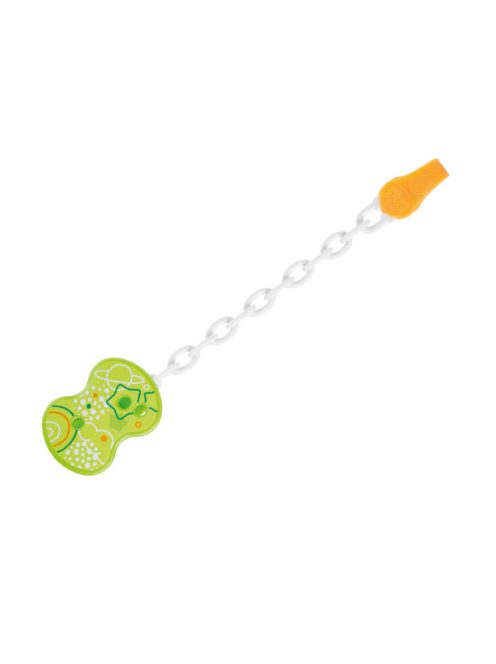 Chicco Cumitartó lánc 1 db ruhára csíptethető - zöld