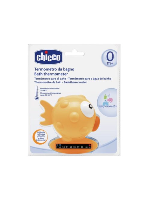 Chicco Halacska vízhőmérő 32-38°C - narancssárga vízhőmérő