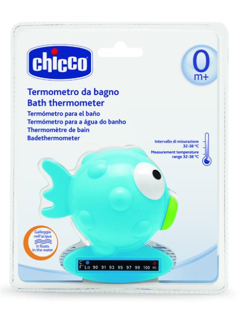 Chicco Halacska vízhőmérő 32-38°C - világoskék vízhőmérő